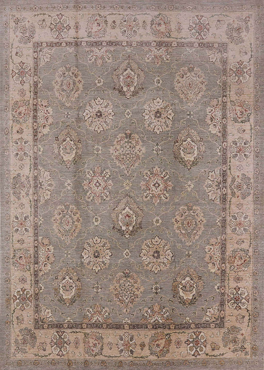 Dark Almond Brown Rectangle Oriental Area Rug F927289