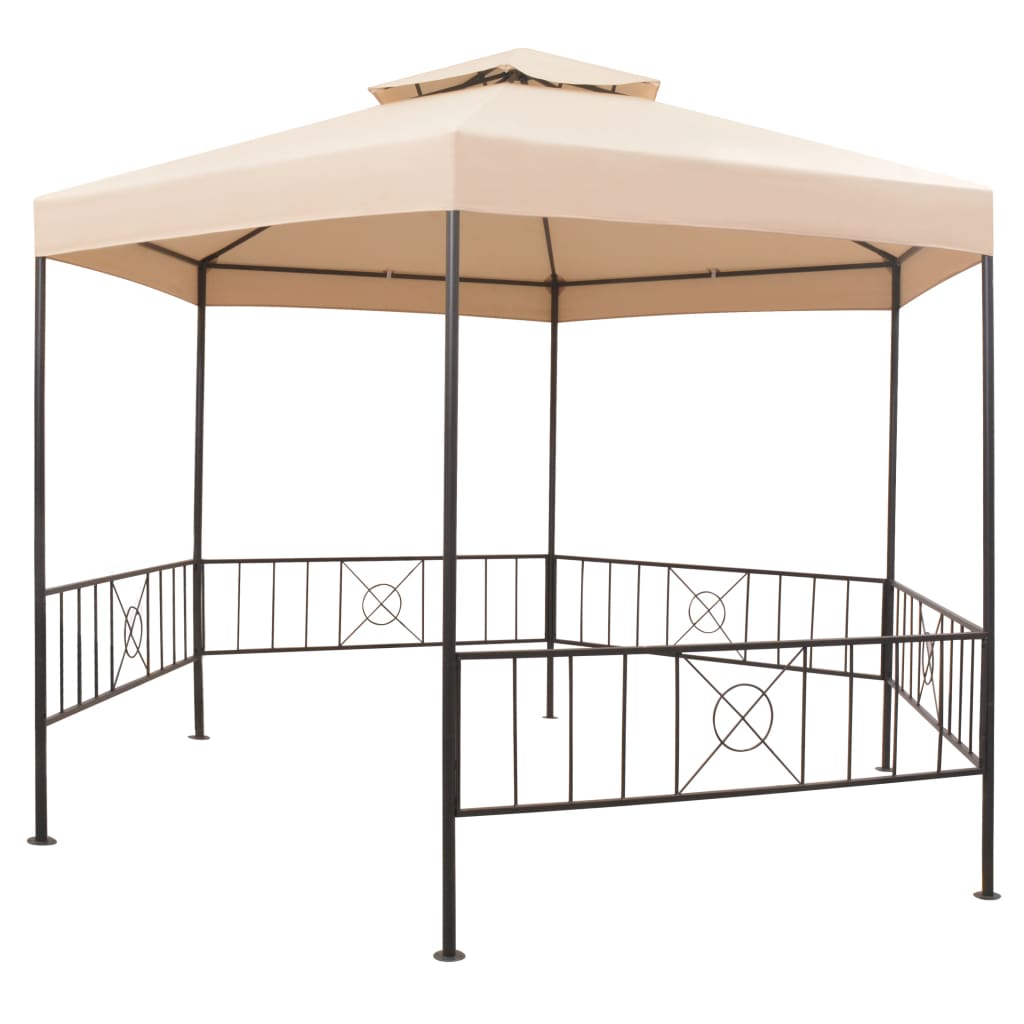 Beige Garden Marquee Gazebo Pavilion Tent S54343