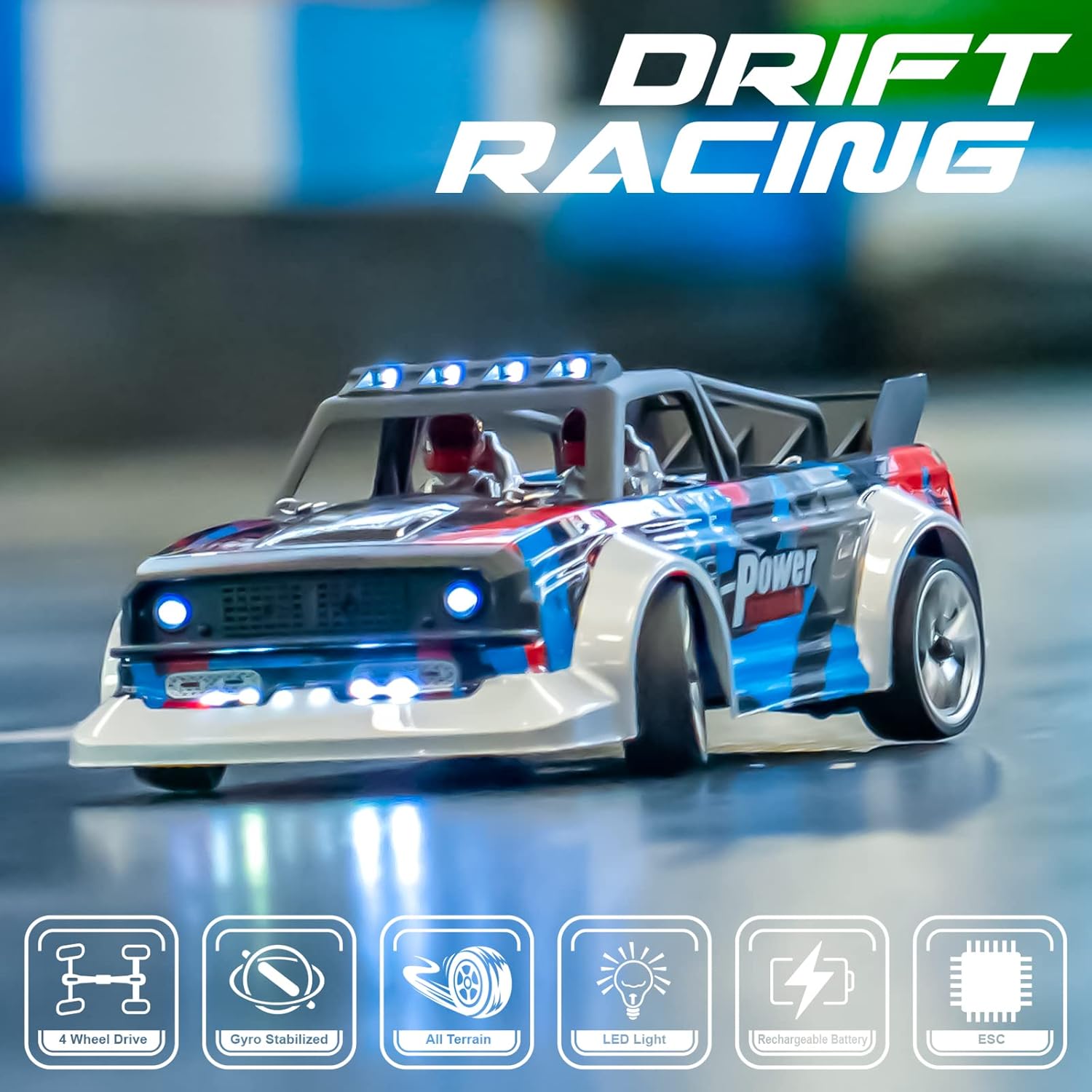 Blue 1/16 Scale RC Drift Car Z1225