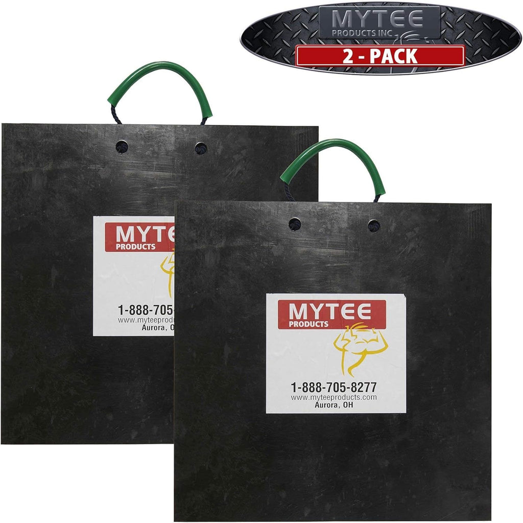 Medium Outrigger Pad 24" x 24" x 1.5" Thick Black (2 Pack) A9668