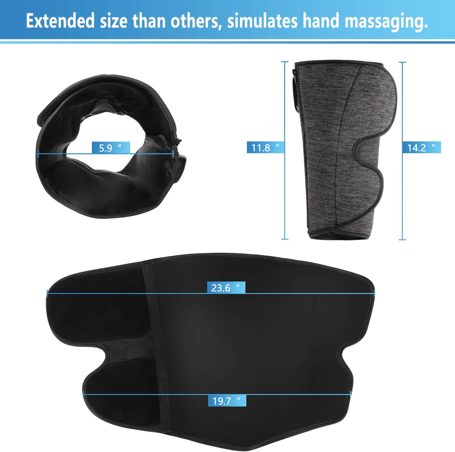 Rechargeable Air Compression Calf Massager (A Pair) E1717