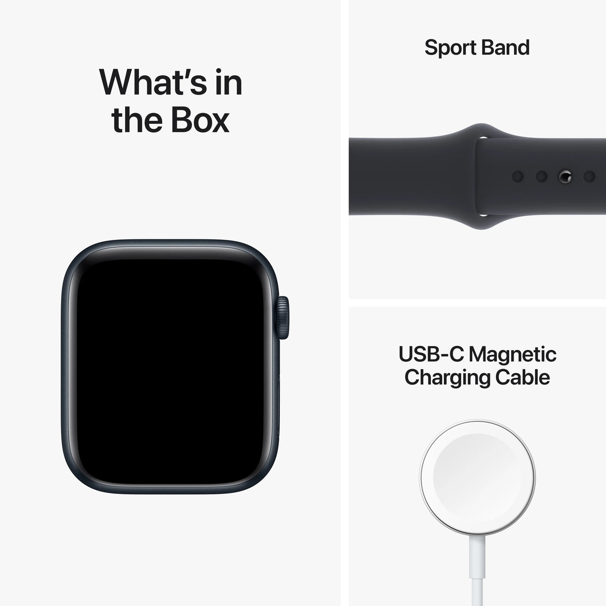 Apple Watch SE 2nd Generation GPS 44mm Midnight Aluminum Case Sport Band G265859