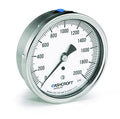 Pressure Gauge, 1/4 Thread, 0-2,000 Scale Range, Center Back Connection E331815