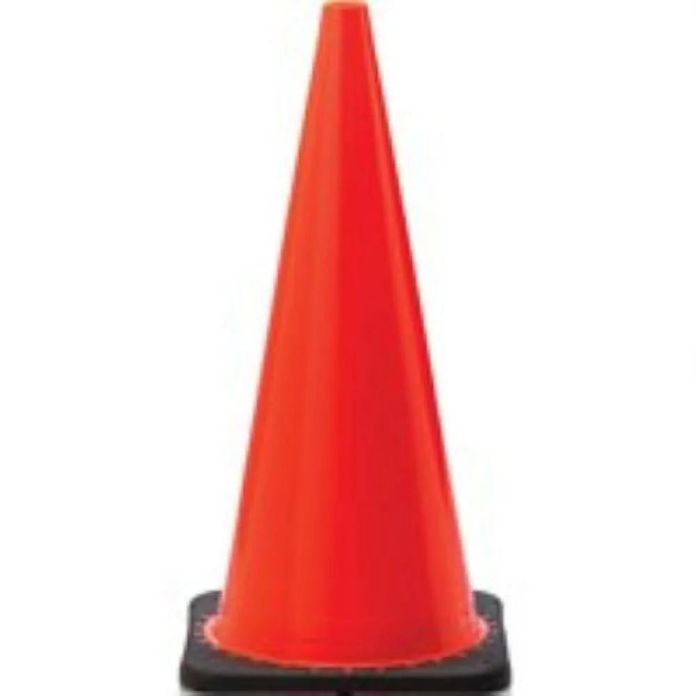 28 in H PVC Fluorescent Orange Traffic Safety Cone W2892