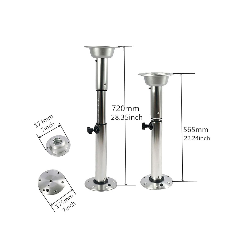 7 Inch Height Adjustable Table Pedestal Stand Base F26907