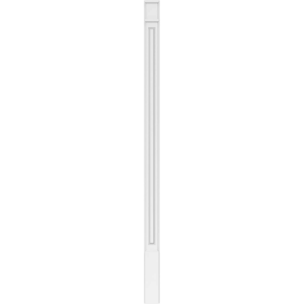 Raised Panel PVC Pilaster with Capital and Base (Pair) V4990