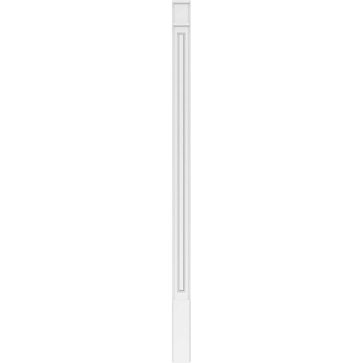 Raised Panel PVC Pilaster with Capital and Base (Pair) V4990