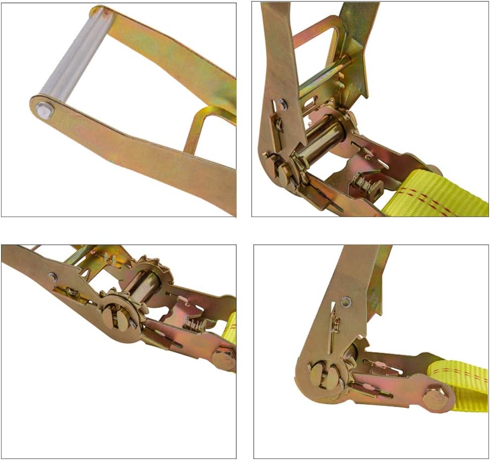 12 Pack Heavy Duty Ratchet Tie Down Straps with Aluminum Handle F672978