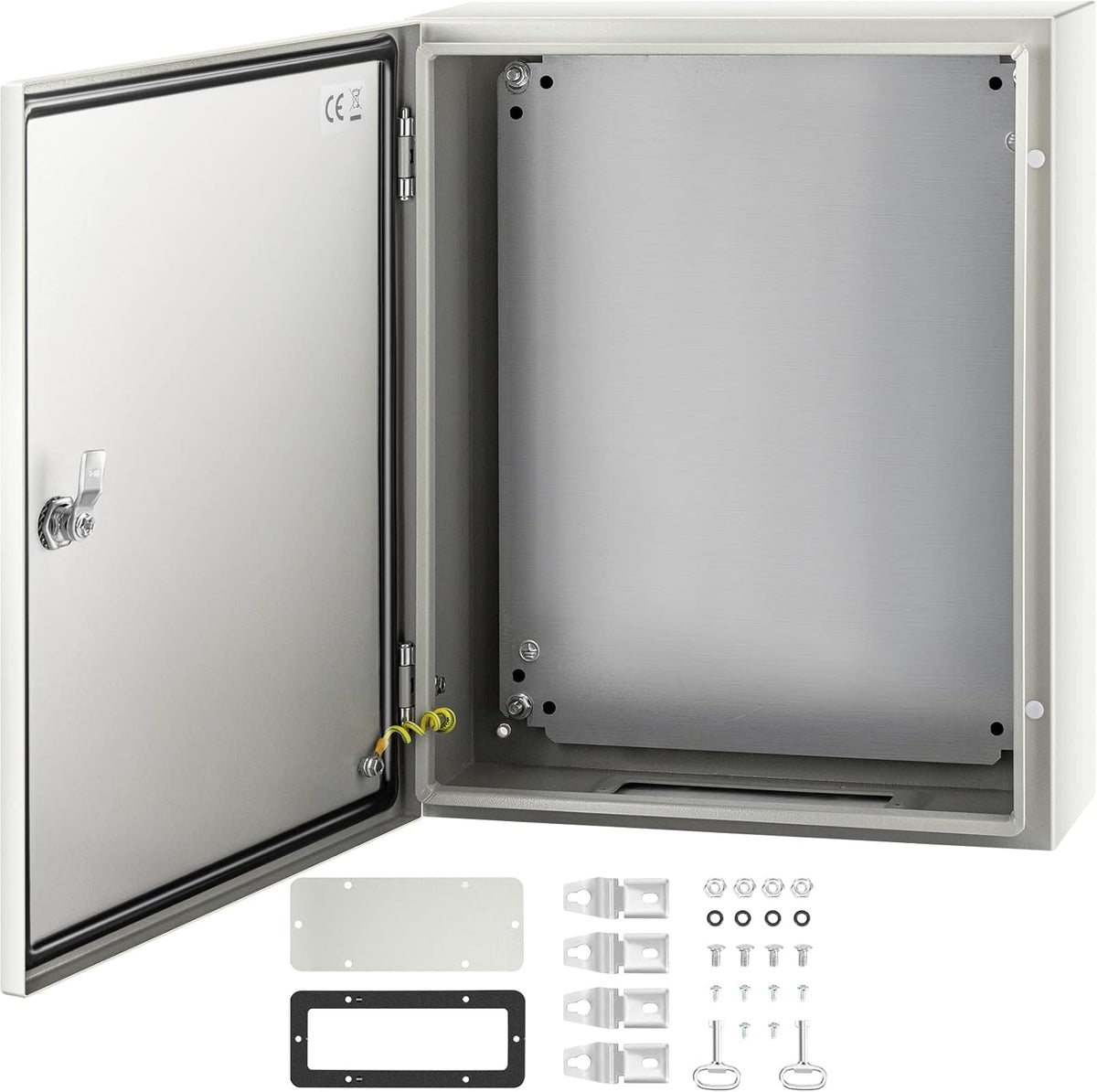 16 x 12 x 8'' NEMA 4X Steel Electrical Box with Mounting Plate L742640