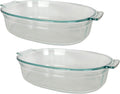 2.5 Quart Glass Roaster Dish - 2 Pack M187253