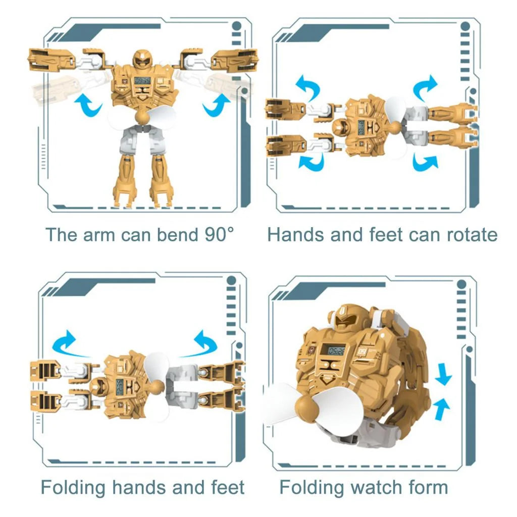3 In 1 Deformation Robot Fan Watch Toys H684