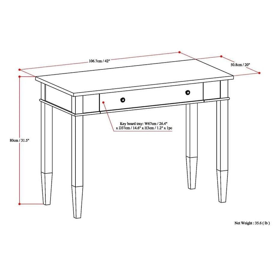 Solid Wood Contemporary Desk P31337