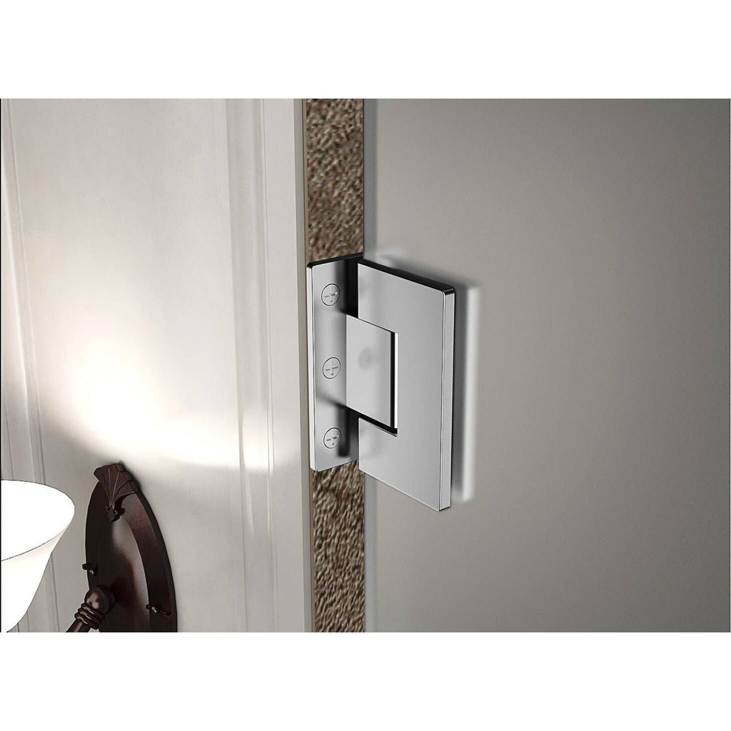 Bronze Frameless Hinged Shower Door O833592