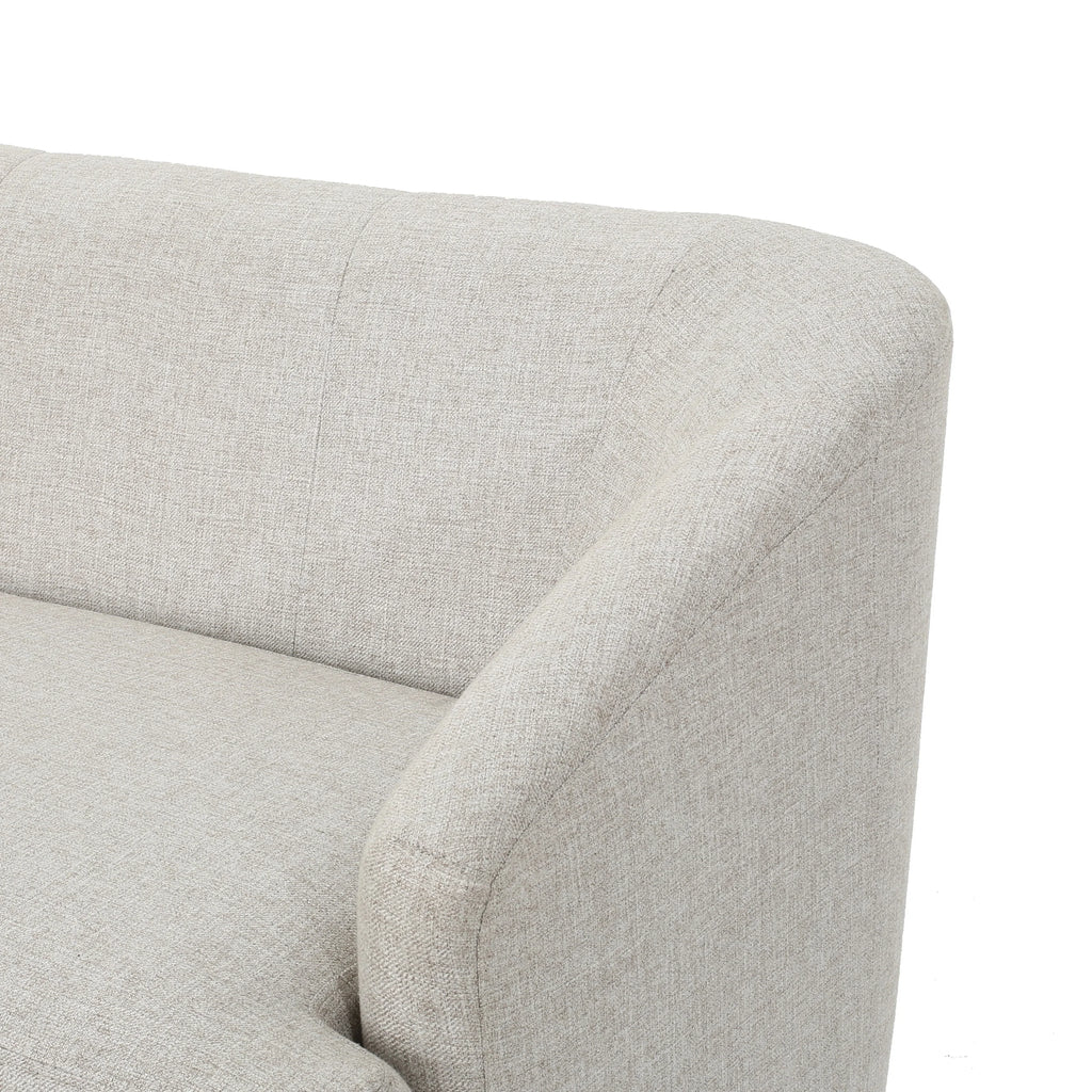 Beige Fabric Loveseat U15521