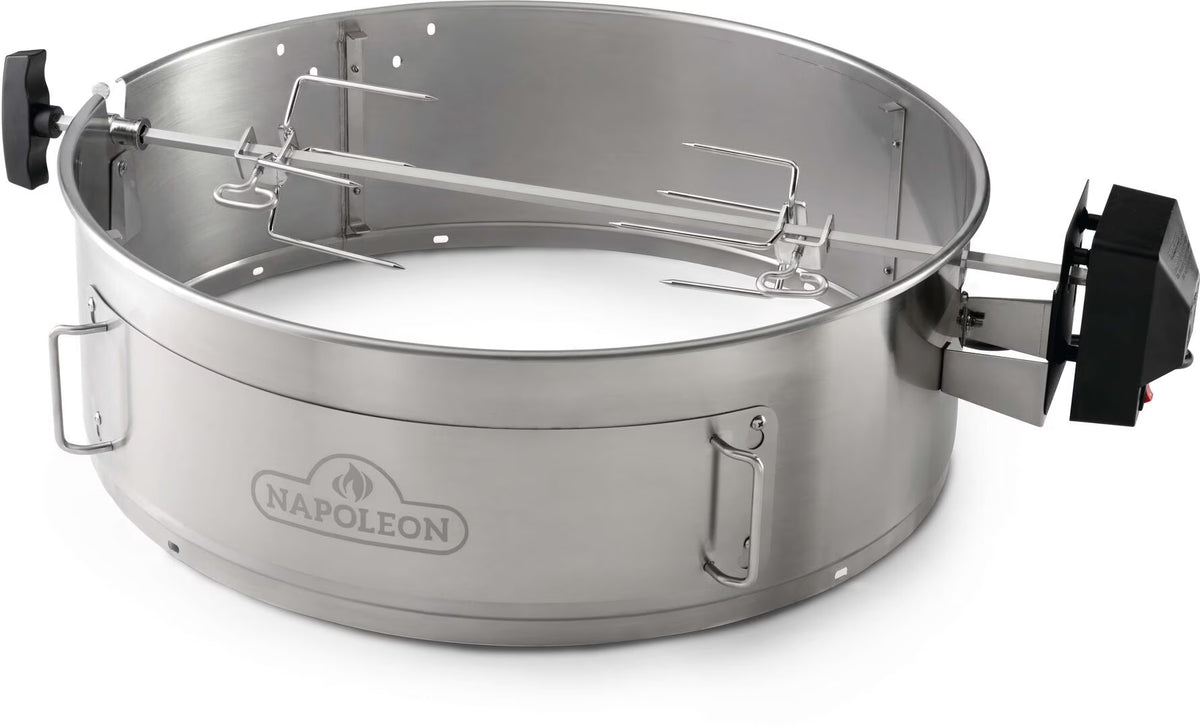 Heavy Duty Stainless Steel Charcoal Kettle Rotisserie Kit M9771