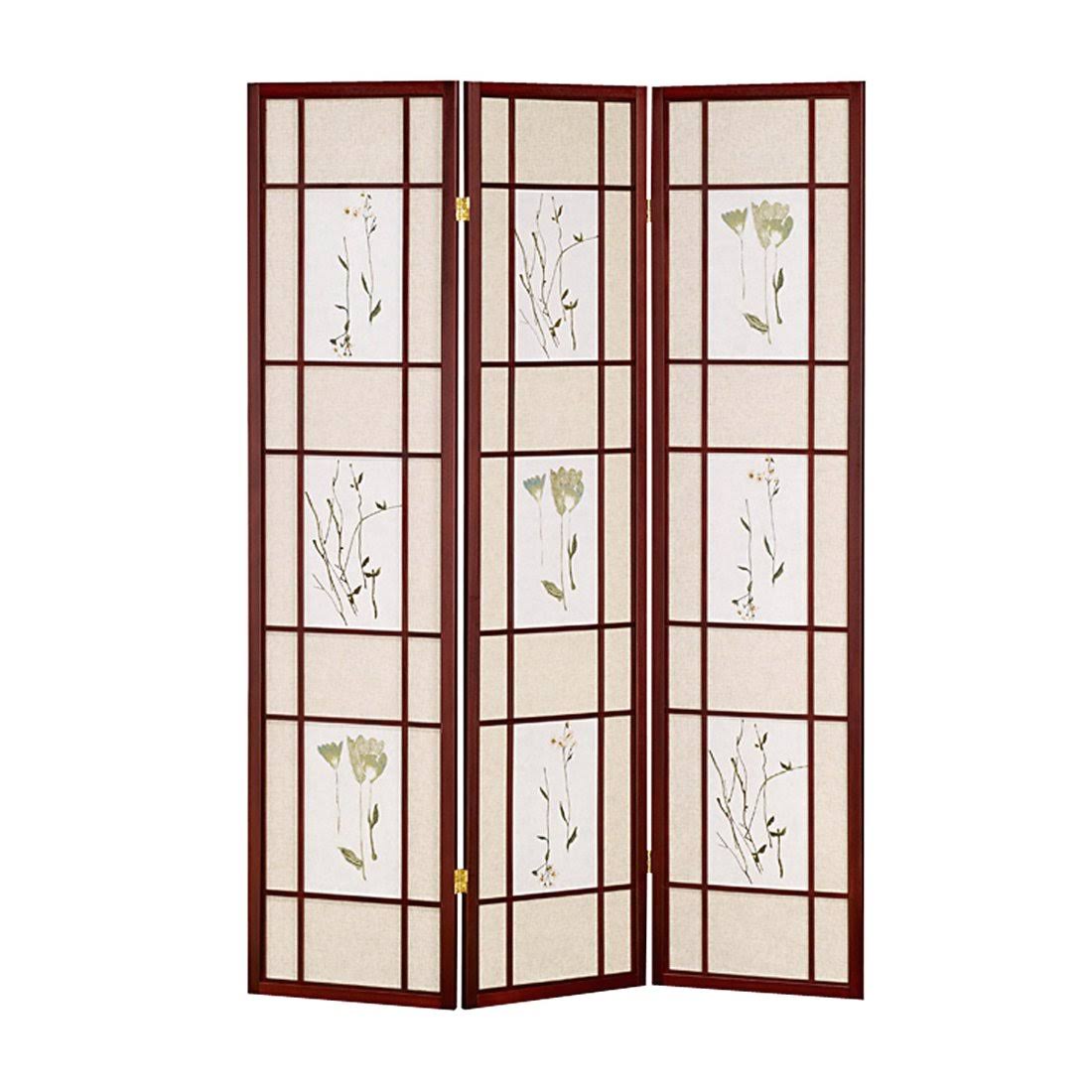 Cherry 3 Panel Shoji Screen H67682