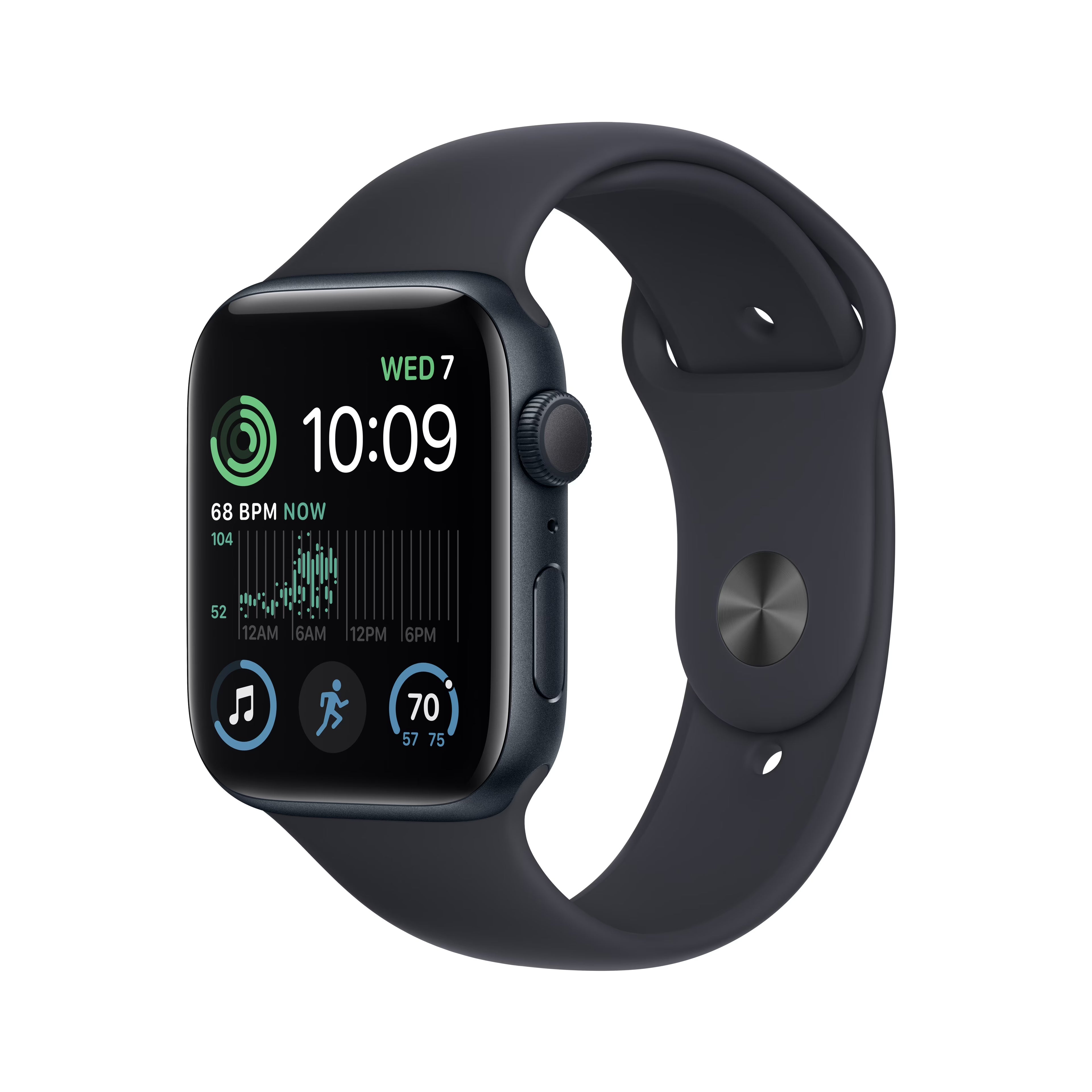 Apple Watch SE 2nd Generation GPS 44mm Midnight Aluminum Case Sport Band G265859