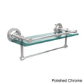Satin Chrome Glass Shelf with Towel Bar R193878