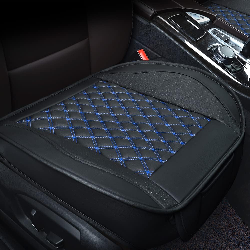 2 PCS Black Leather Car Seat Covers J15702