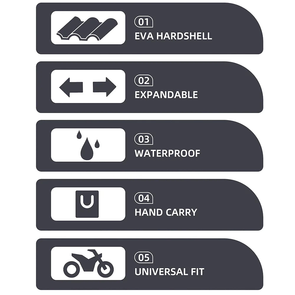 Expandable Motorcycle Rearseat Bag 23-35L W352