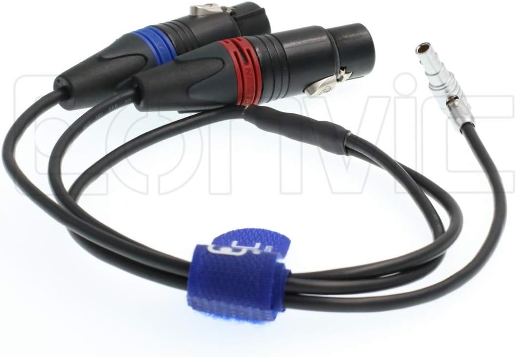 Two 3 pin XLR Female Audio Input Cable S433