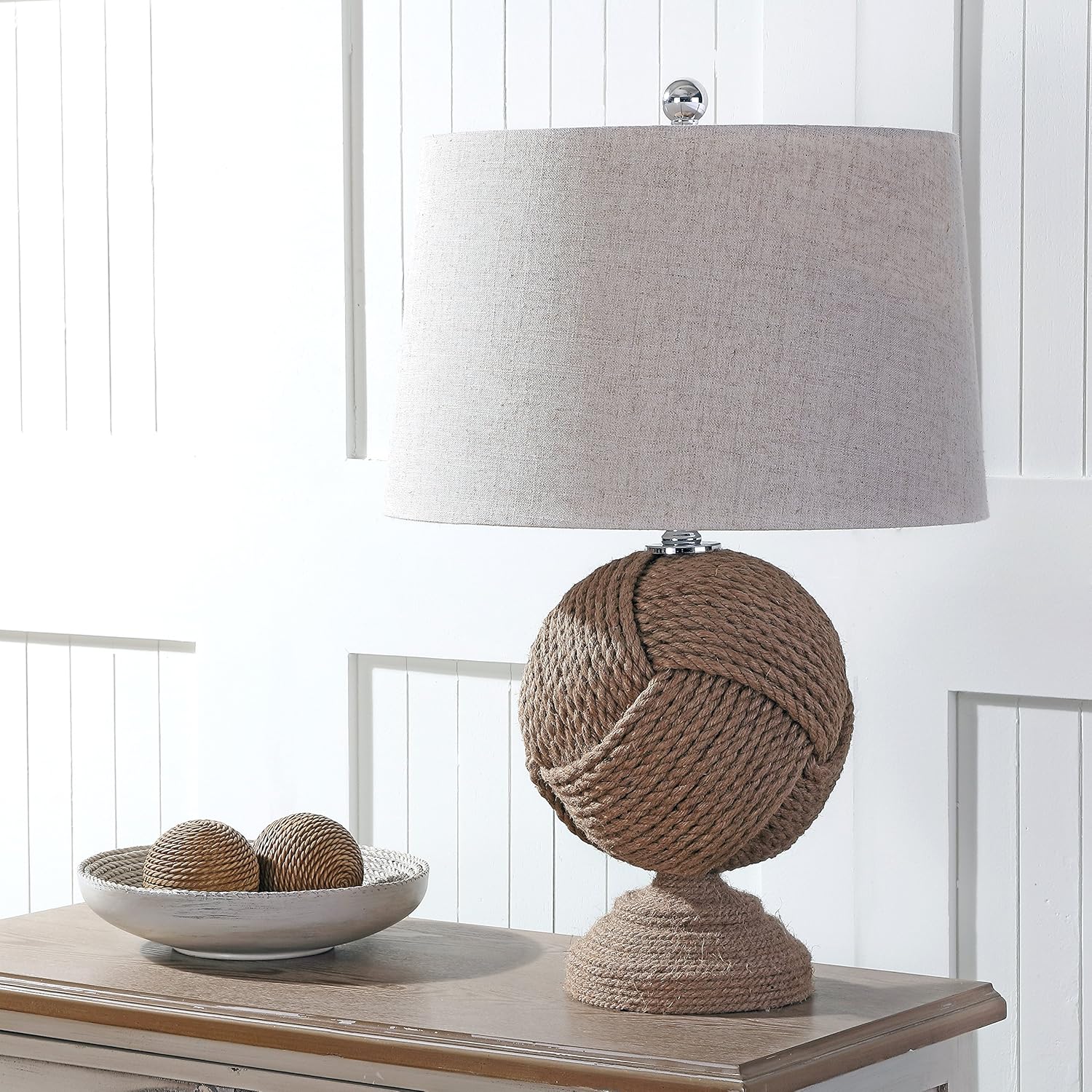 Brown Knotted Rope LED Table Lamp E1610