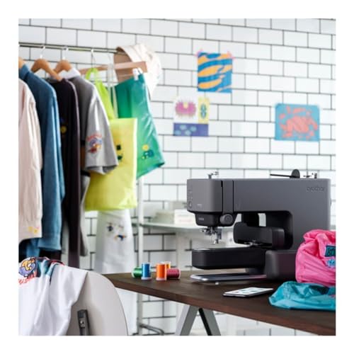Single-Needle Embroidery Machine with 24 Assorted Colors Thread and 36 Pieces Bobbins K71675