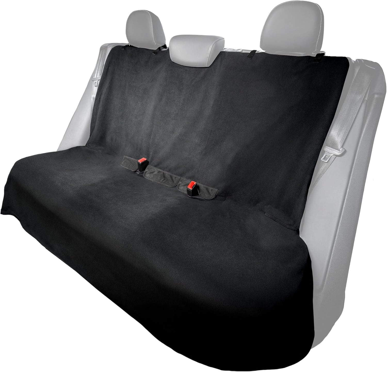 Black Non-Slip Removable Car Seat Cover, Pack of 2 U155