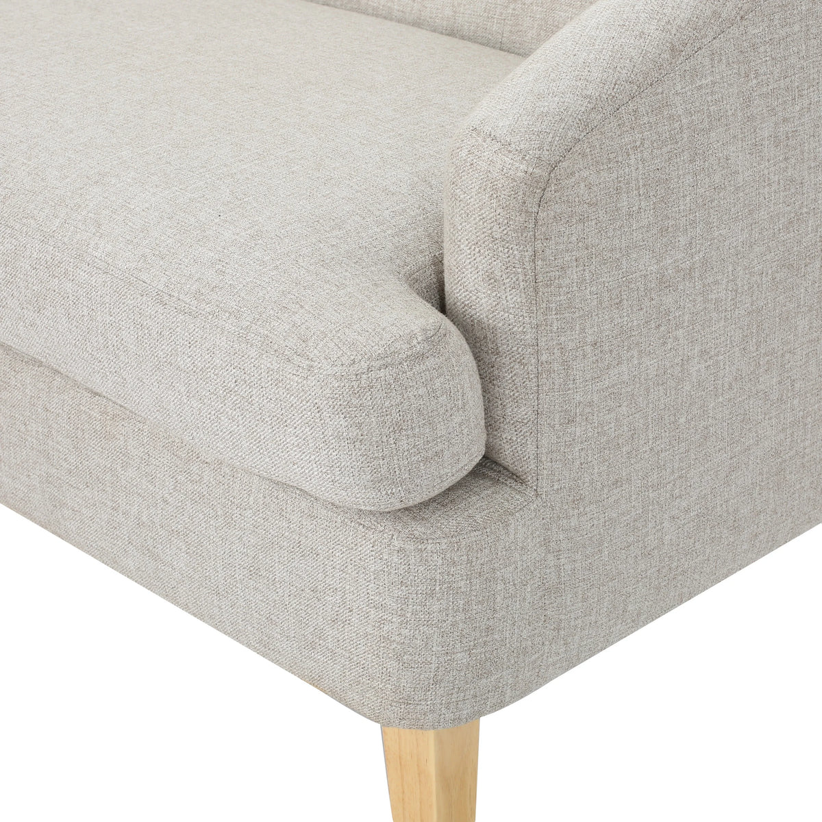 Beige Fabric Loveseat U15521
