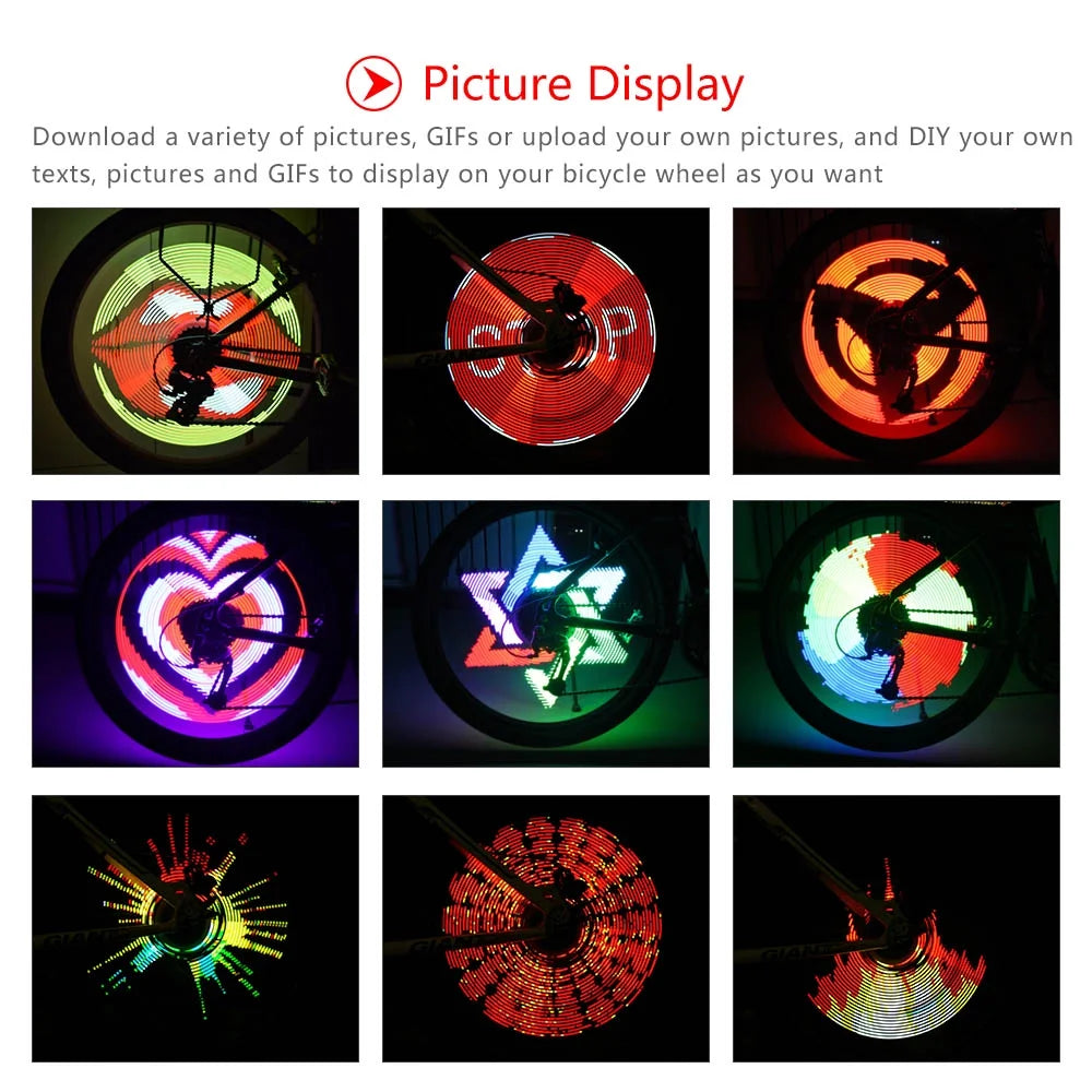 64 LEDs Bike Spoke Wheel Light M214763