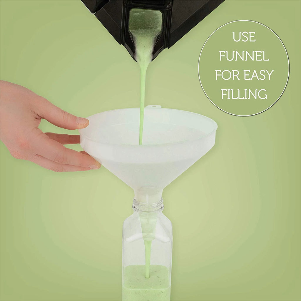 160 Pack Disposable Plastic Juice Bottles with Lids V3965