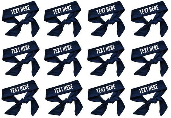 Moisture Wicking Tie Back Team Headbands O67926