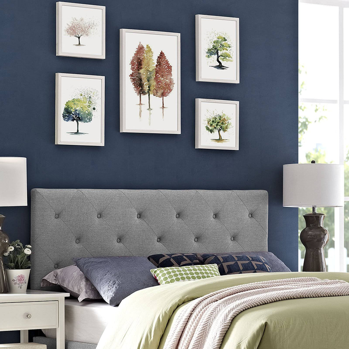 Wheatgrass Fabric Headboard, Full B350