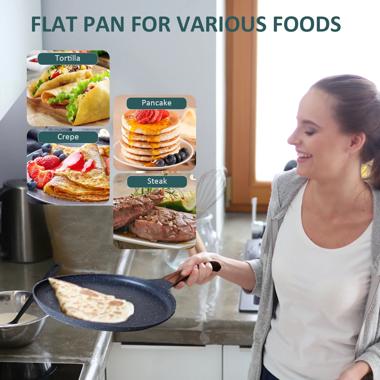 11 inch Nonstick Cast Aluminum Crepe Pan R68842