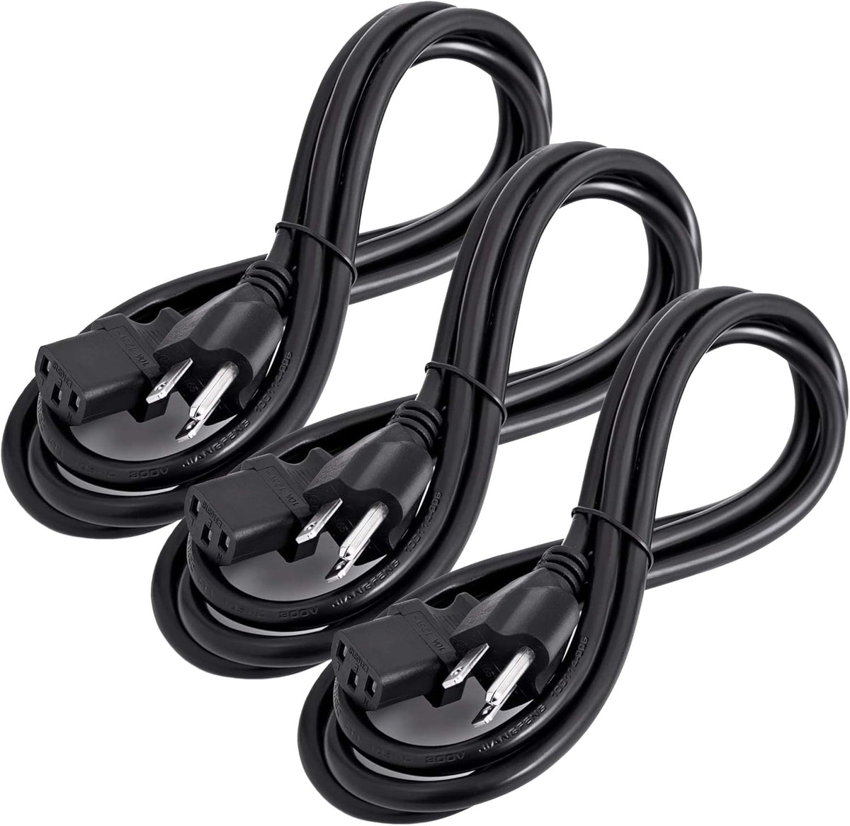 6 Ft C13 Power Cord 5 Pack K803