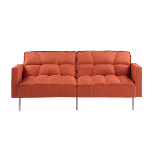 Linen Convertible Folding Futon Sofa Bed Z5464