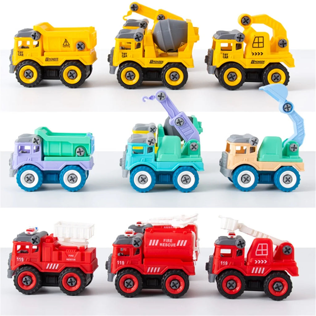 Set of 4 Construction Vehicle Toy Y97536