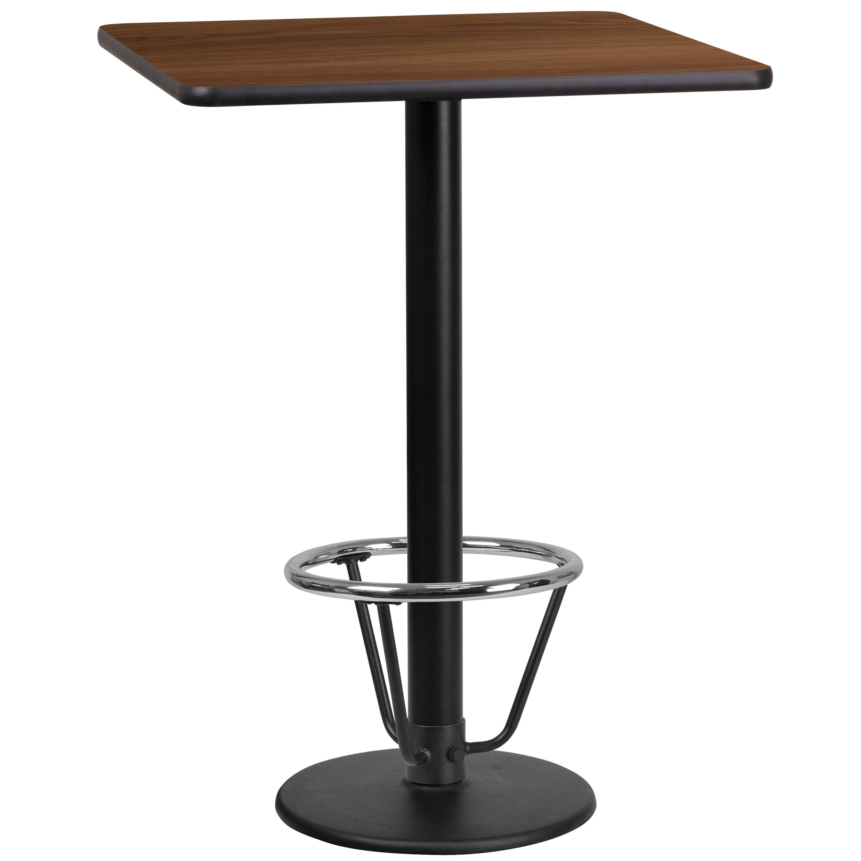 Walnut 24 Square Laminate Table P2678