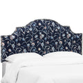 Navy Blush Queen Nail Button Headboard J62678