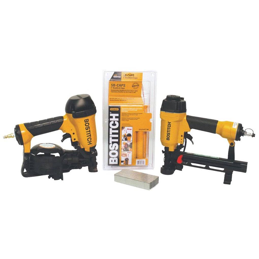 Coil Roofing Nailer Cap Stapler Combo Kit V5350