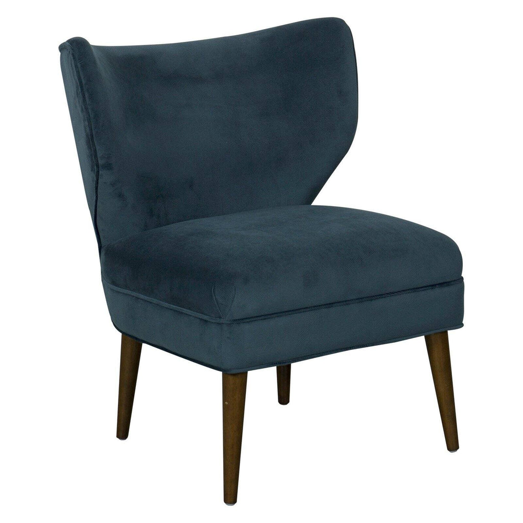 Blue Wingback Accent Chair B4291