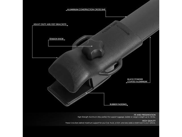Aluminum Roof Rail Cross Bar Cargo Carrier K74110