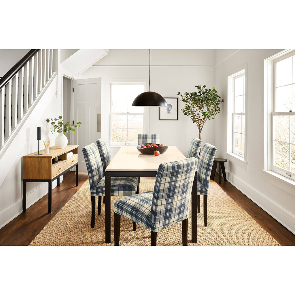 Modern Side Chair in Declan Curry with Charcoal Legs O52356