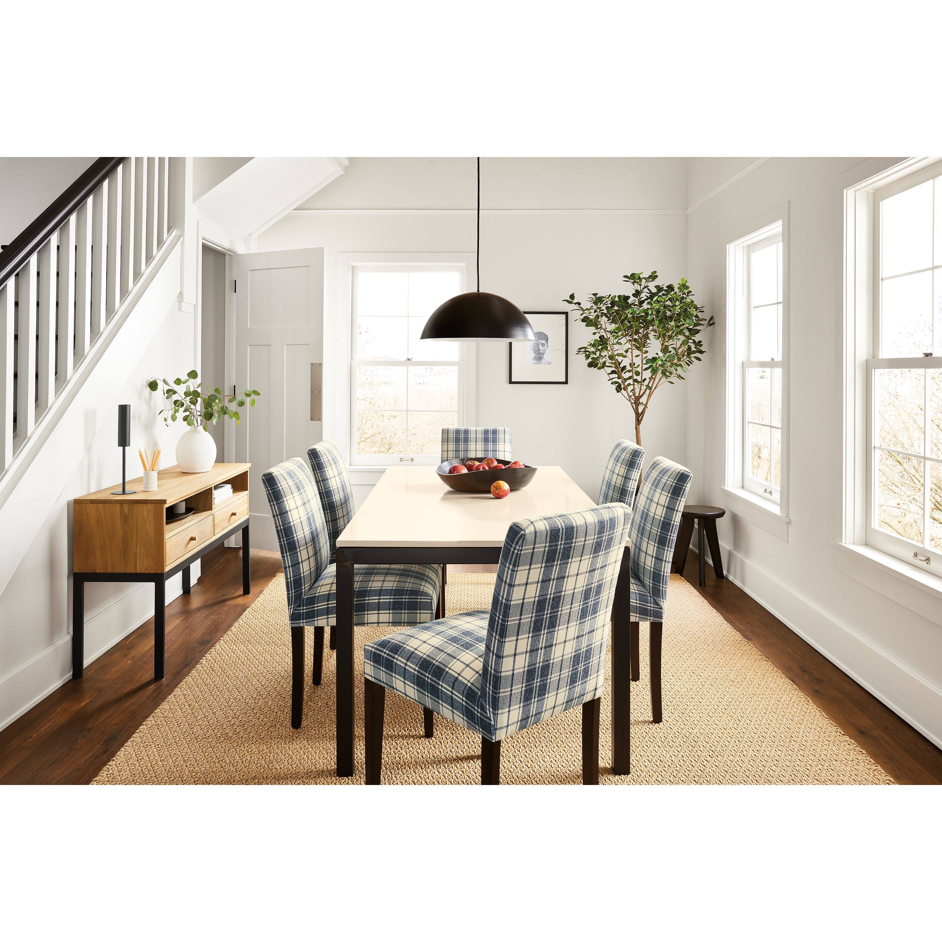 Modern Side Chair in Declan Curry with Charcoal Legs O52356