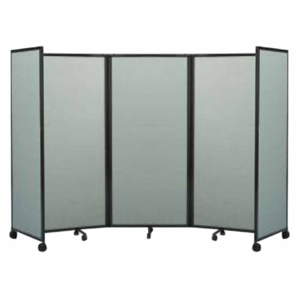 Mobile Accordion Room Divider 8.5W ft. Powder Blue I96283