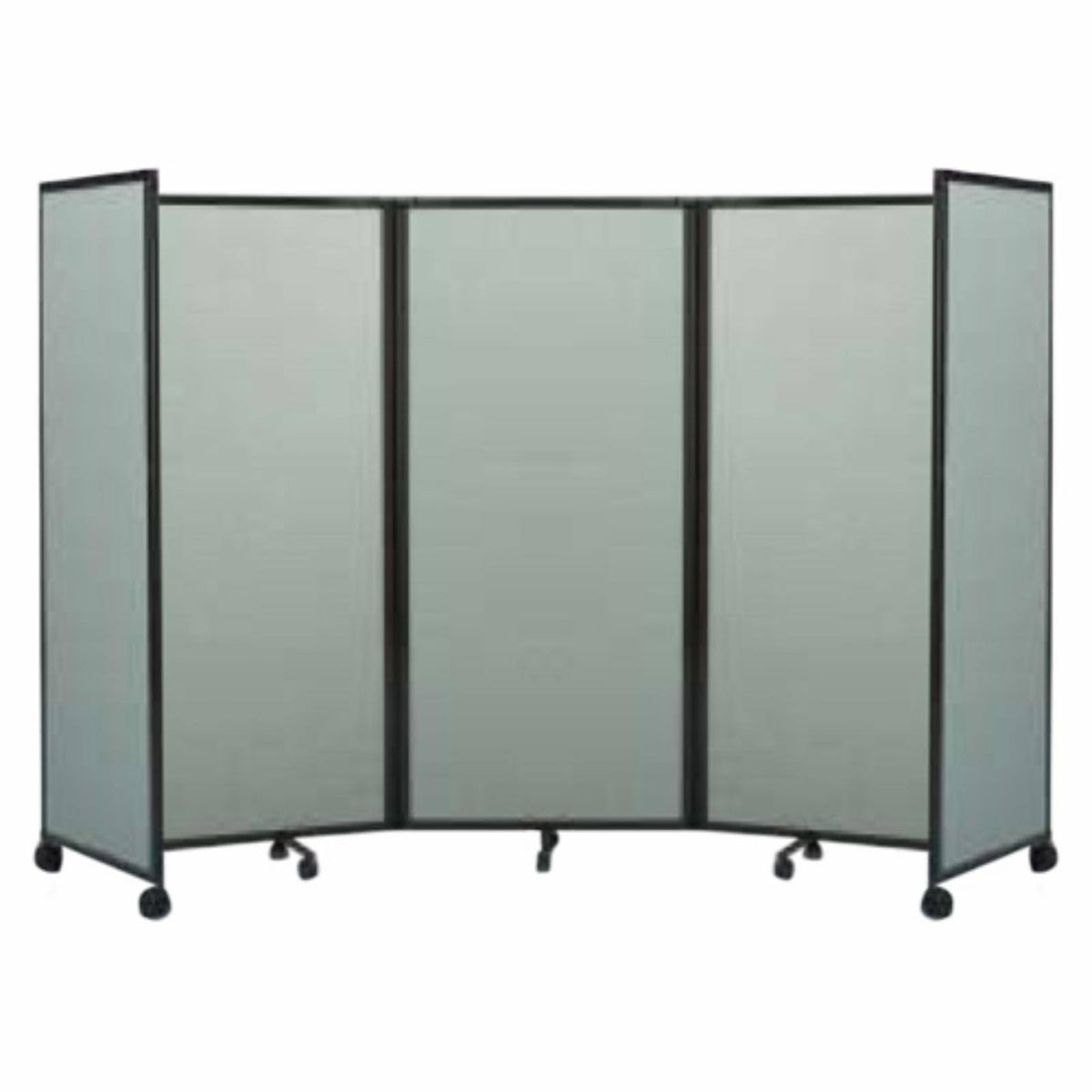 Mobile Accordion Room Divider 8.5W ft. Powder Blue I96283