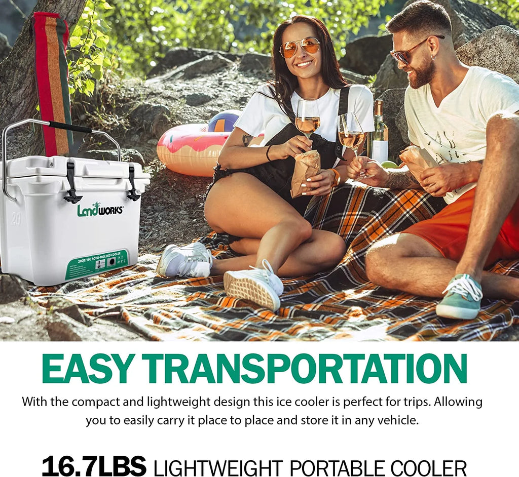 5 Gal Rotomolded Ice Cooler with Built-In Bottle Openers J31370