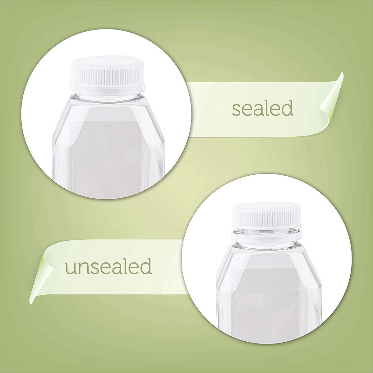 160 Pack Disposable Plastic Juice Bottles with Lids V3965