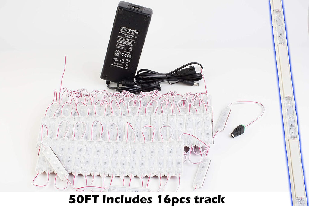 50FT Pure White LED Light with Track M9375