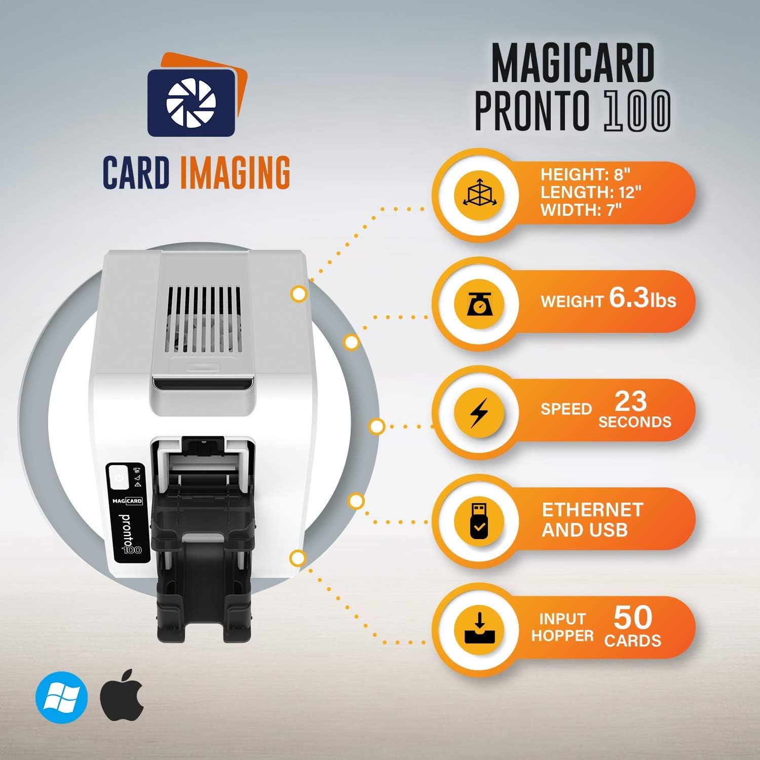 Single Side ID Card Printer Badge Maker Machine E3643